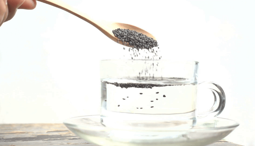 Sementes De Chia Com água