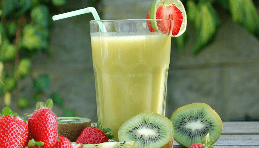 Batido de morango Kiwi