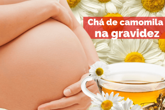 chá de camomila na gravidez