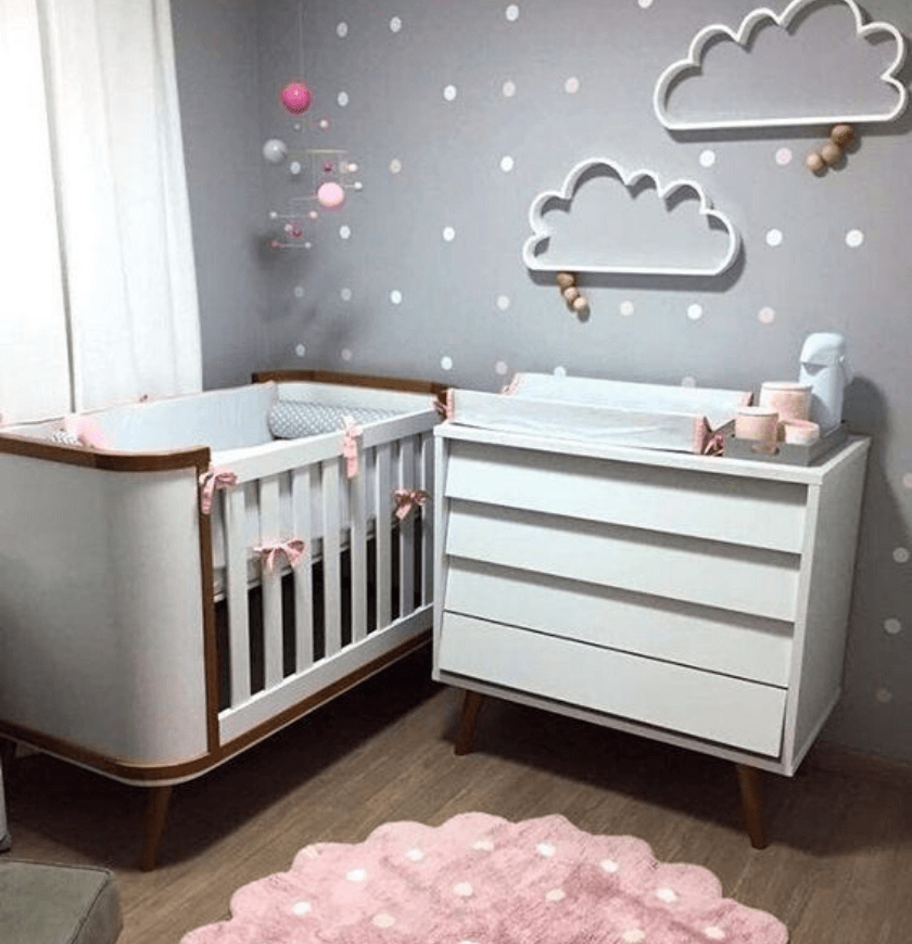 berço e comoda, moveis para quarto infantil decoração