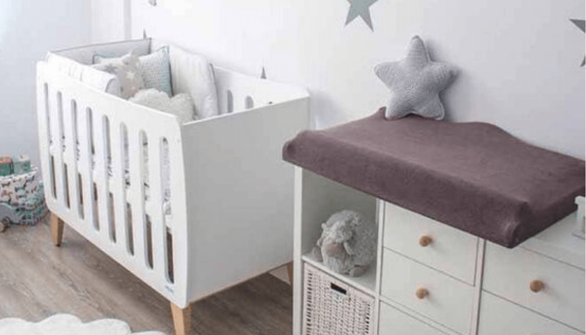 berço e comoda, moveis para quarto infantil decoração