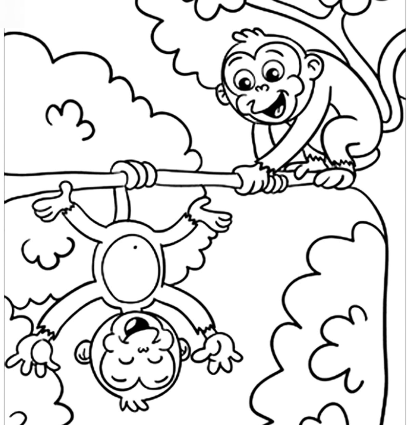 desenhos de macaco para colorir