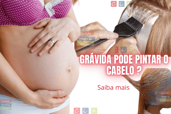 gravida pode pintar o cabelo