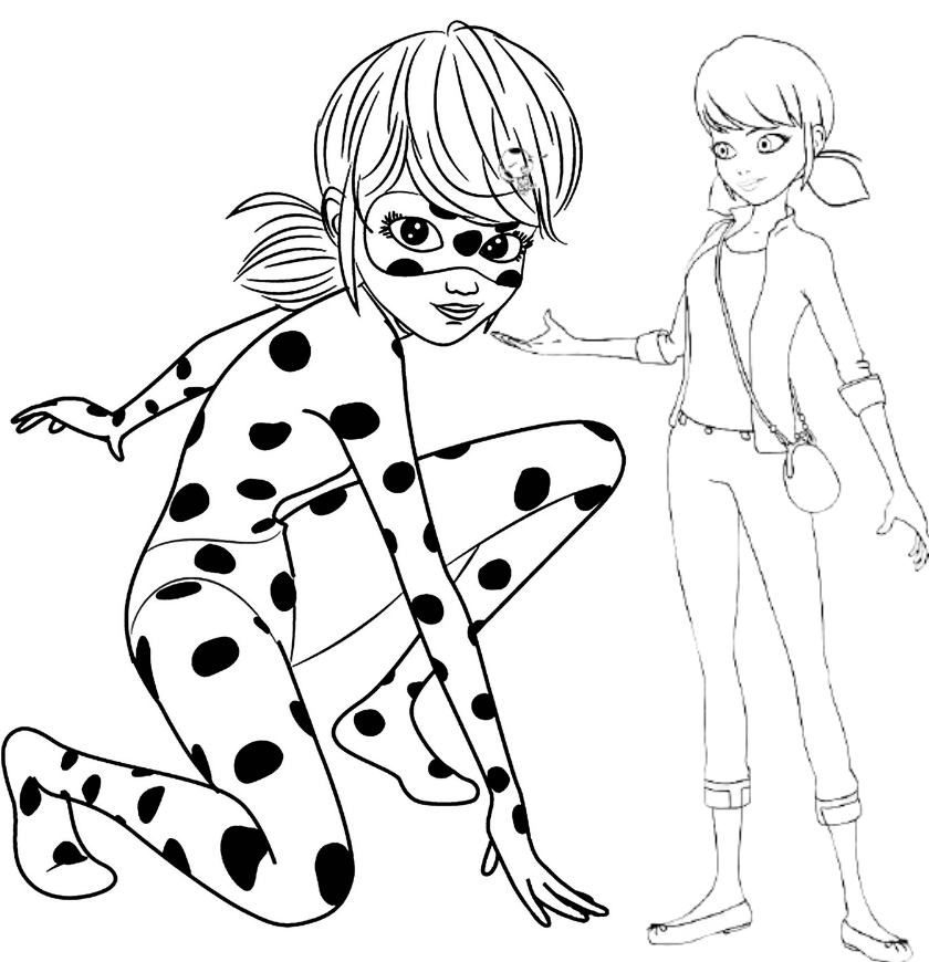 Miraculous Lady bug e Cat noir - Para Imprimir e Colorir  Páginas de  colorir com animais, Joaninha milagrosa, Desenhos para colorir ladybug