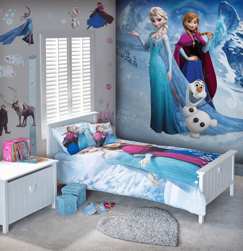 papel de parede infantil, frozen, dicas de decoração