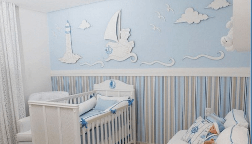 Quarto de bebe azul, as ideias mais lindas