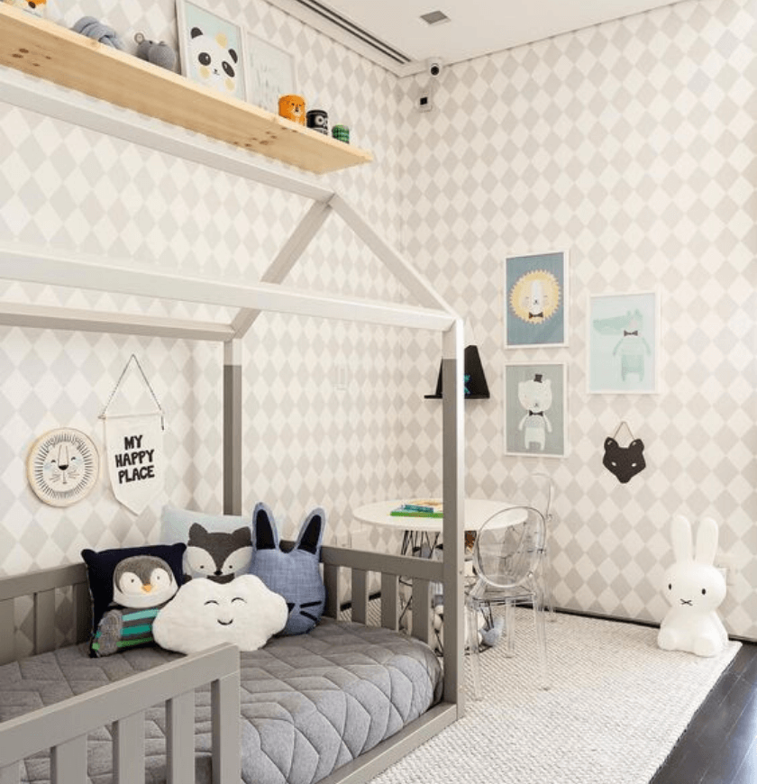 papel de parede infantil, decoração neutra